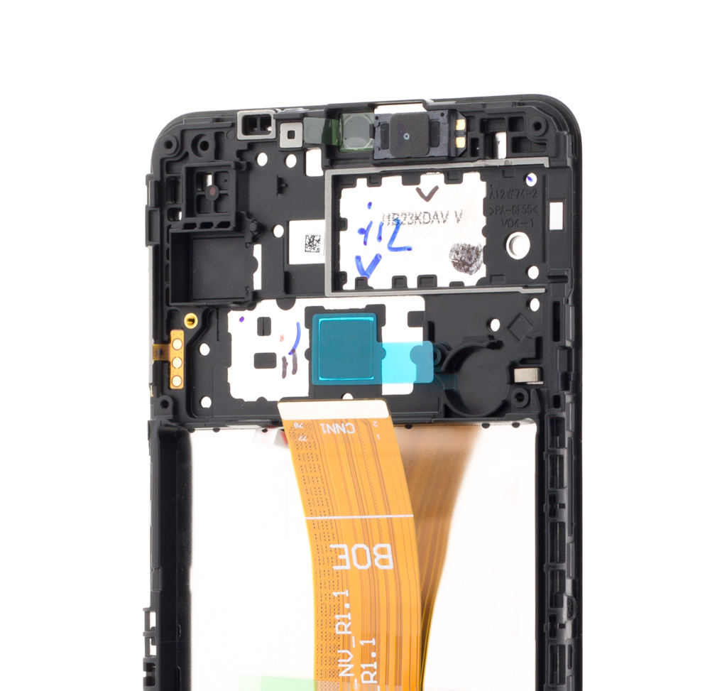 LCD Samsung Galaxy A12,  A125F, A127, Black, SM- A022F V01, Service Pack