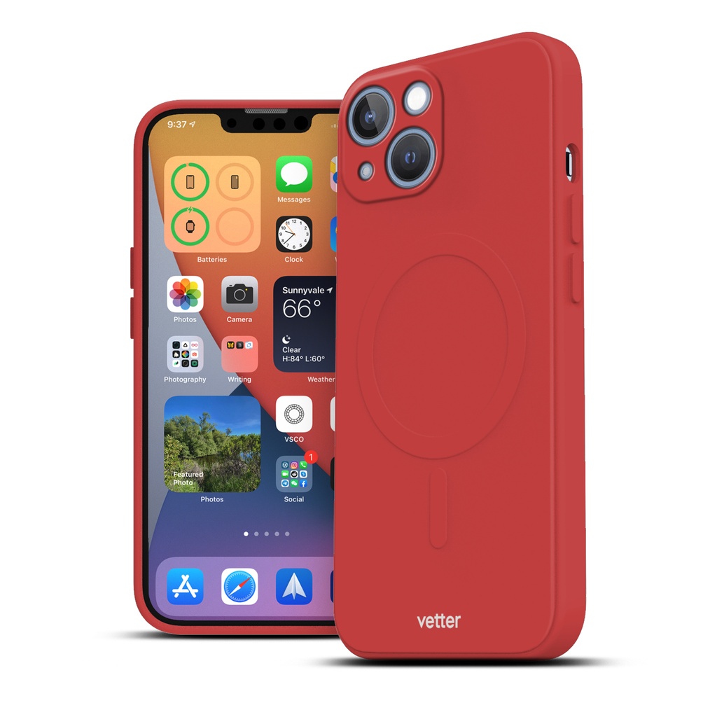 Husa iPhone 14, Soft Pro Ultra, MagSafe Compatible, Red