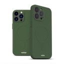 Husa iPhone 14 Pro, Soft Pro Ultra, MagSafe Compatible, Midnight Green
