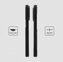 Husa iPhone 14 Pro Max, Clip-On MagSafe Compatible, made from Aramid Fiber, Kevlar, Black