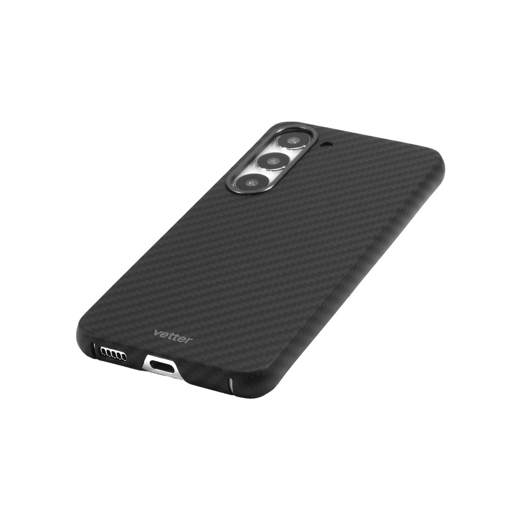 Husa Samsung Galaxy S23 Plus, Clip-On MagSafe Compatible, made from Aramid Fiber, Kevlar, Black