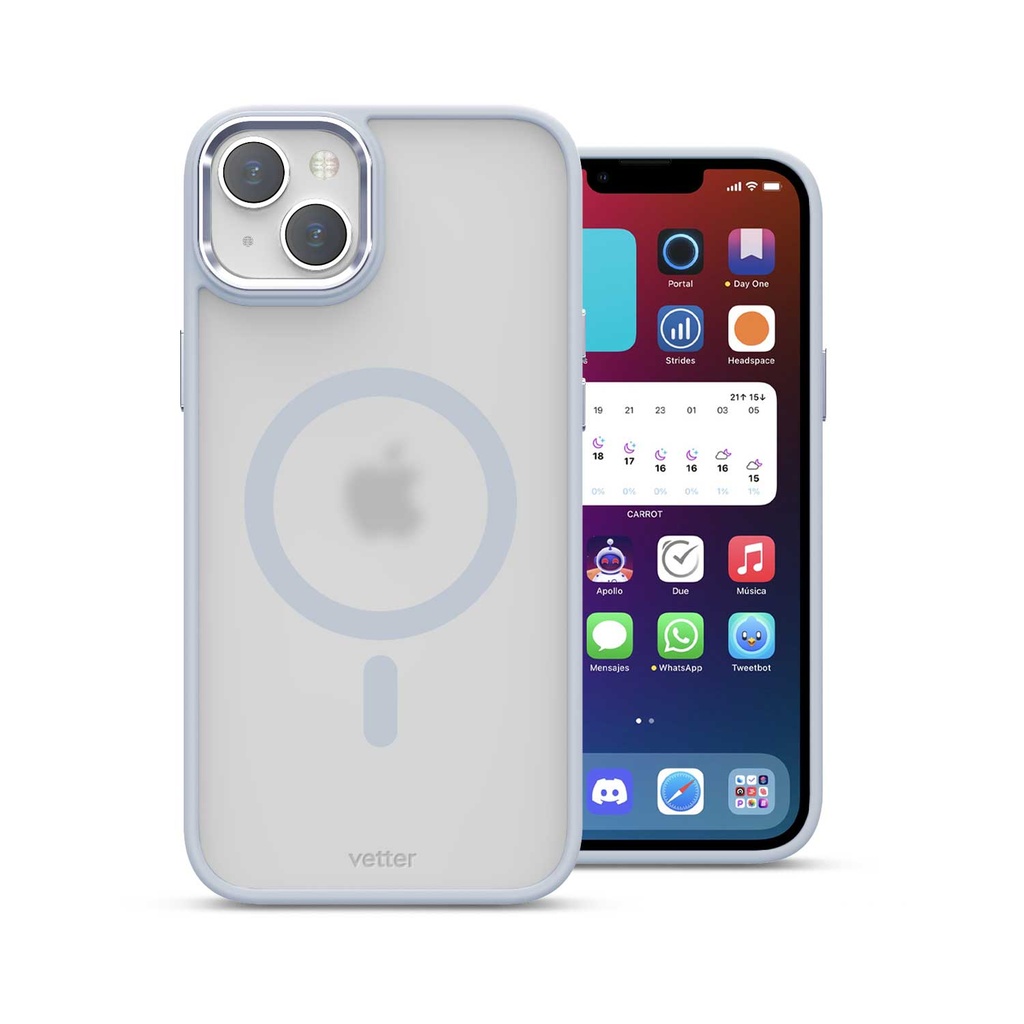Husa iPhone 14, Clip-On Hybrid, Matt, MagSafe Compatible, Royal Blue