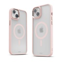 Husa iPhone 14, Clip-On Hybrid, Matt, MagSafe Compatible, Pink