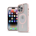 Husa iPhone 14 Pro, Clip-On Hybrid, Matt, MagSafe Compatible, Pink