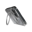 Husa iPhone 15, Clip-On Crystal MagSafe Compatible, with 360 degree rotating stand, Transparent