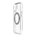 Husa iPhone 15 Plus, Clip-On Crystal MagSafe Compatible, with 360 degree rotating stand, Transparent
