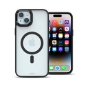 Husa iPhone 15 Plus, Clip-On Hybrid, Matt, MagSafe Compatible, Black