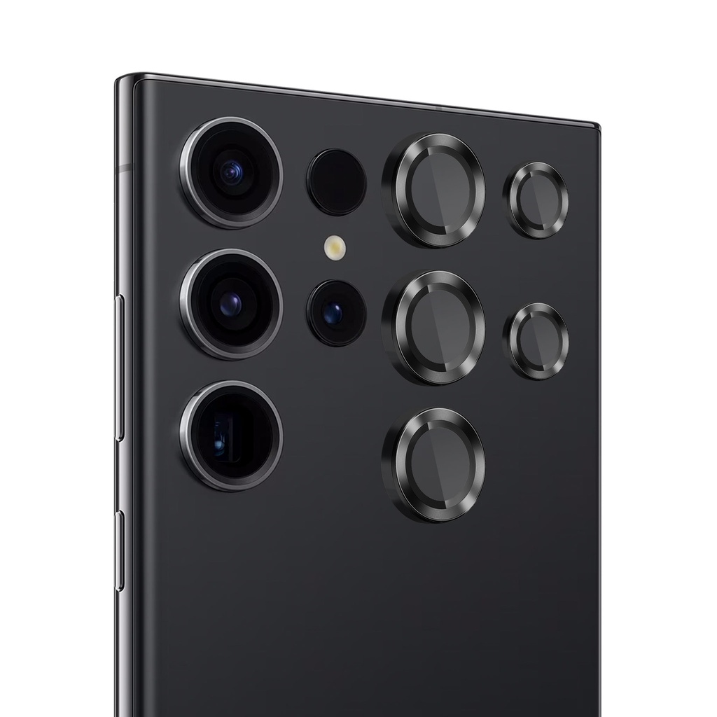 Samsung Galaxy S24 Ultra, Individual Camera Lens Protector, Black