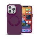 Husa iPhone 13 Pro, Clip-On Vegan Leather, MagSafe Compatible, Purple