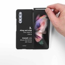Husa Samsung Galaxy Z Fold5 5G, Clip-On, made from Aramid Fiber, Kevlar, Black