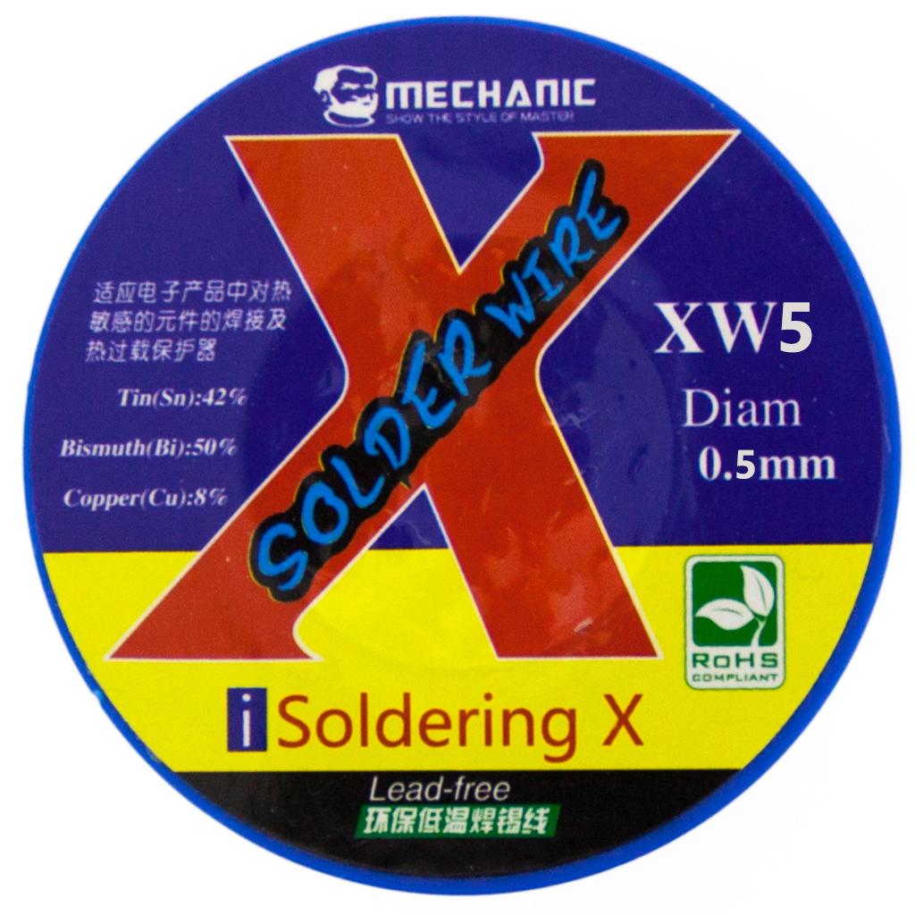 iPhone Chip Conductor Wire, Mechanic i Soldering XW, Low Temperature, 0.5 mm for iPhone X, XS, XR, Xs MAX