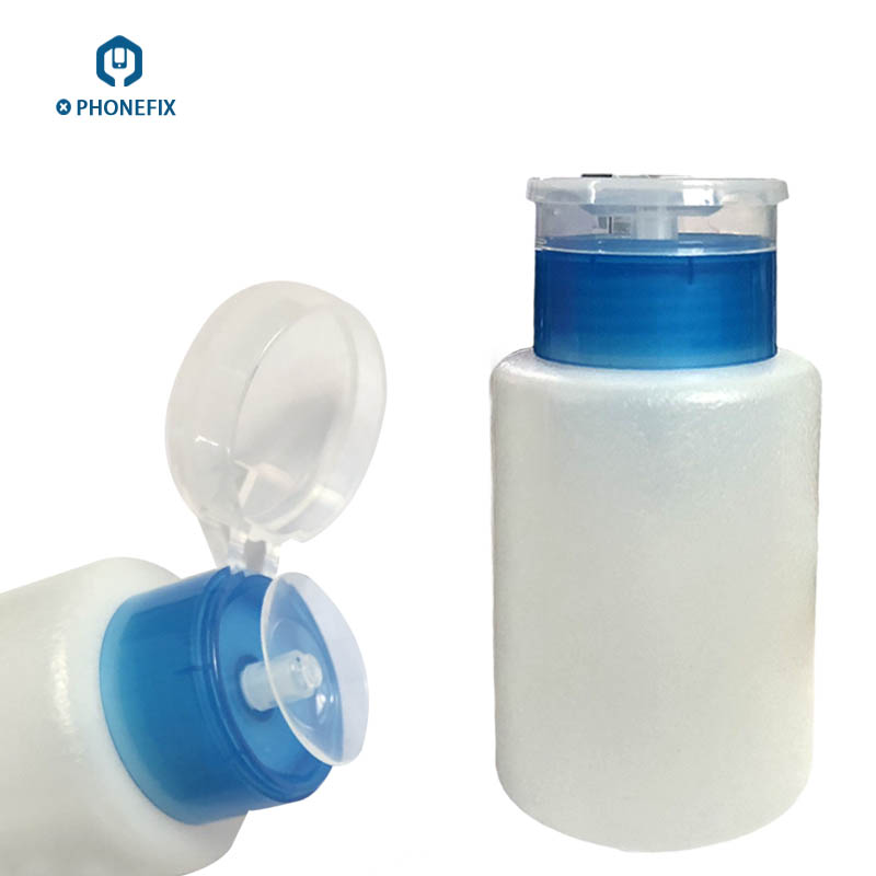 Recipient 180ML Plastic Press Pump Dispenser Liquid Alcohol Bottle Cleaner