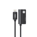 Cablu Dual Lightning Audio Adapter, Charging and Music Playback, Black