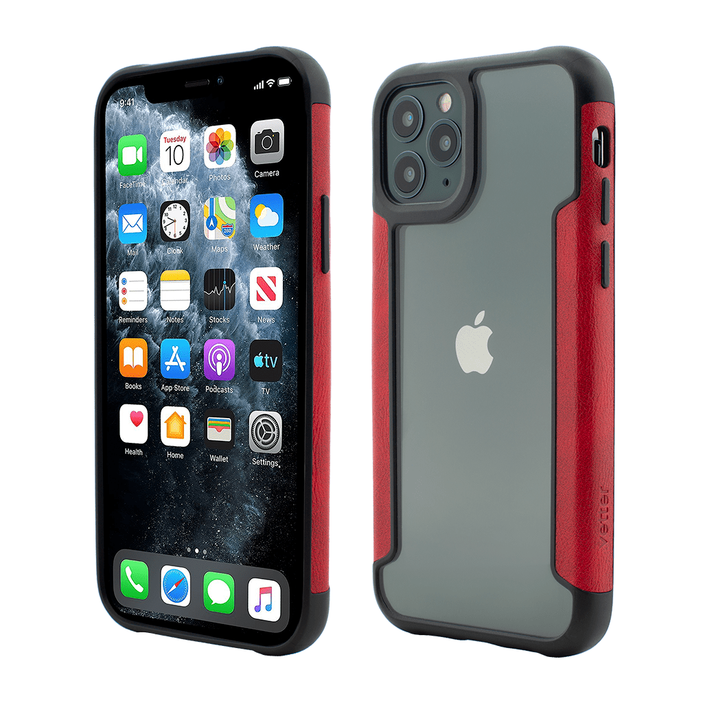 Husa iPhone 11 Pro Max, Smart Case, Soft Edge and Clear Back, Red