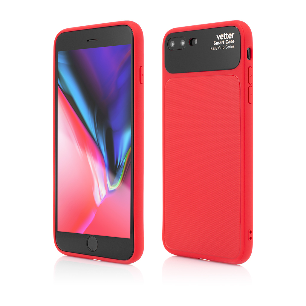Husa iPhone 8 Plus, 7 Plus, Smart Case Easy Grip, Red