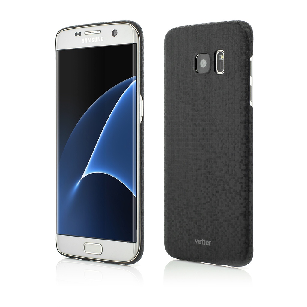 Husa Samsung Galaxy S7 Edge, Smart Case Pixel FX, Ultra Slim, Black