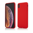 Husa iPhone XS Max, Clip-On Soft Touch Silk Series, Red