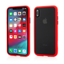 Husa iPhone Xs, X, Clip-On Hybrid Protection, Shockproof Soft Edge and Rigid Matte Back Cover, Red
