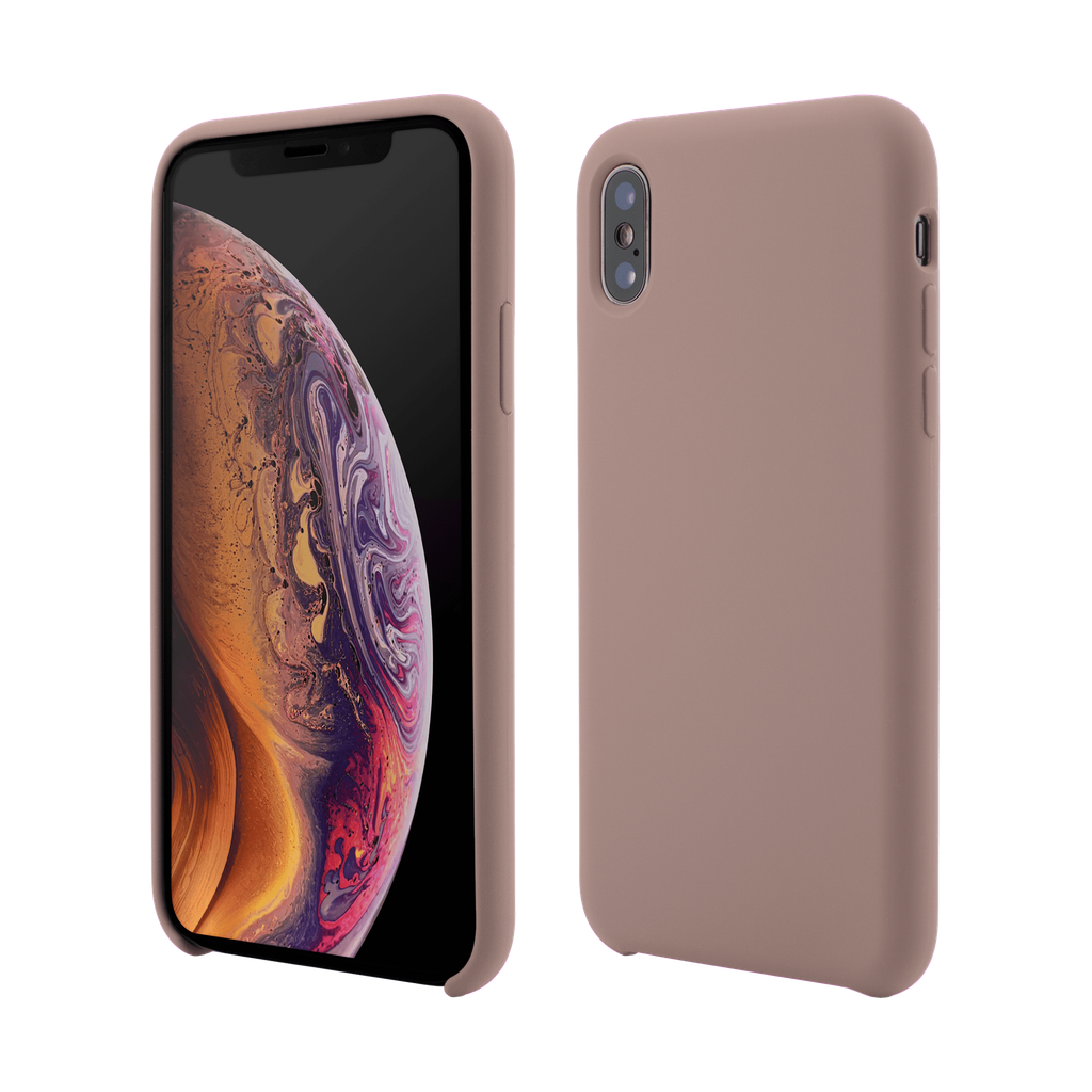 Husa iPhone XS, X, Clip-On Soft Touch Silk Series, Pink