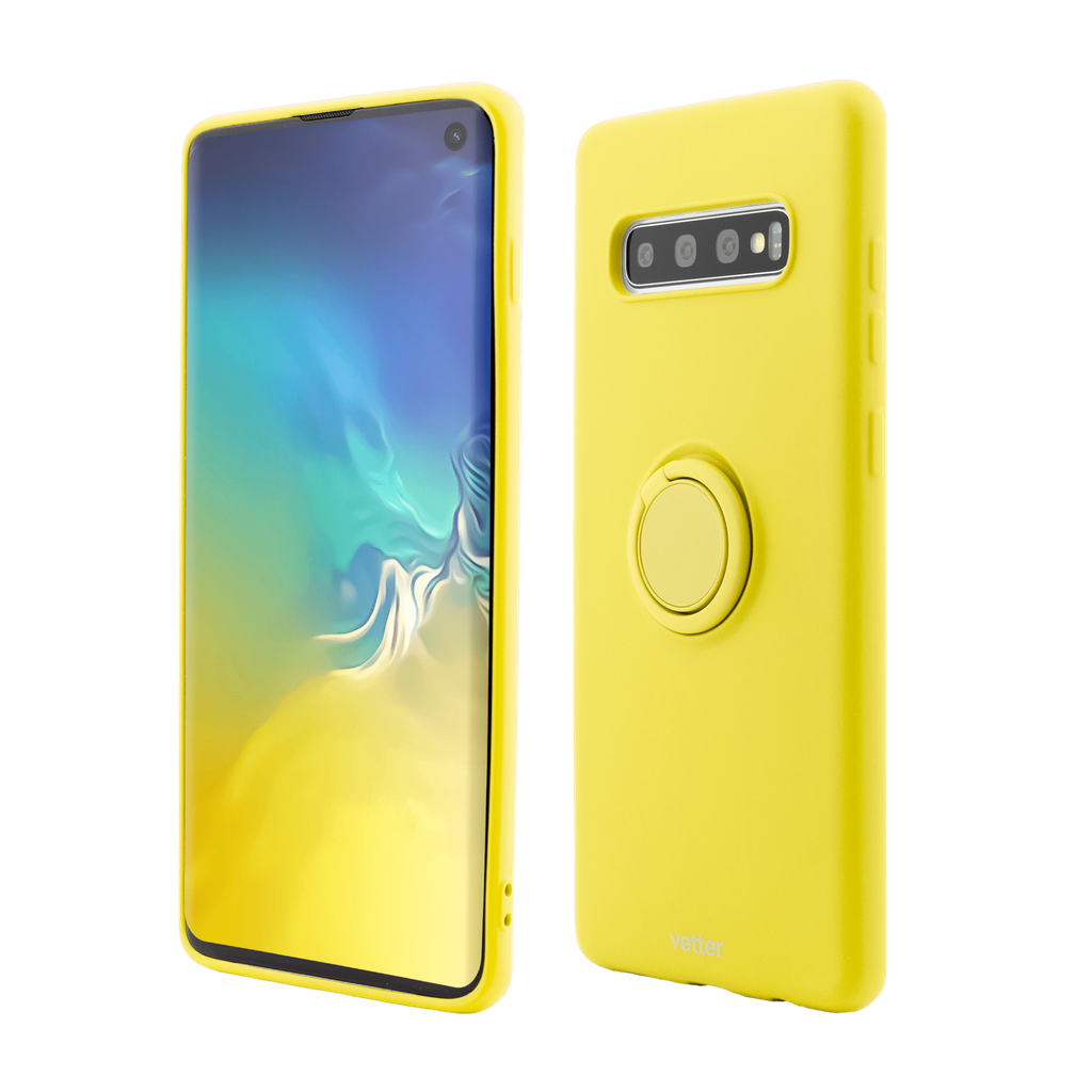 Husa Samsung Galaxy S10, Soft Pro with Magnetic iStand, Yellow