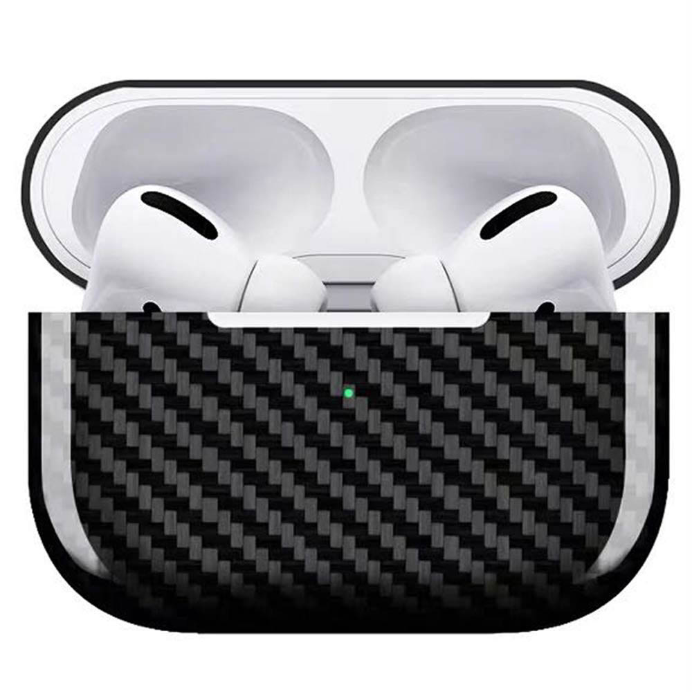 Husa Case for AirPods Pro, made from Carbon, Glossy Black