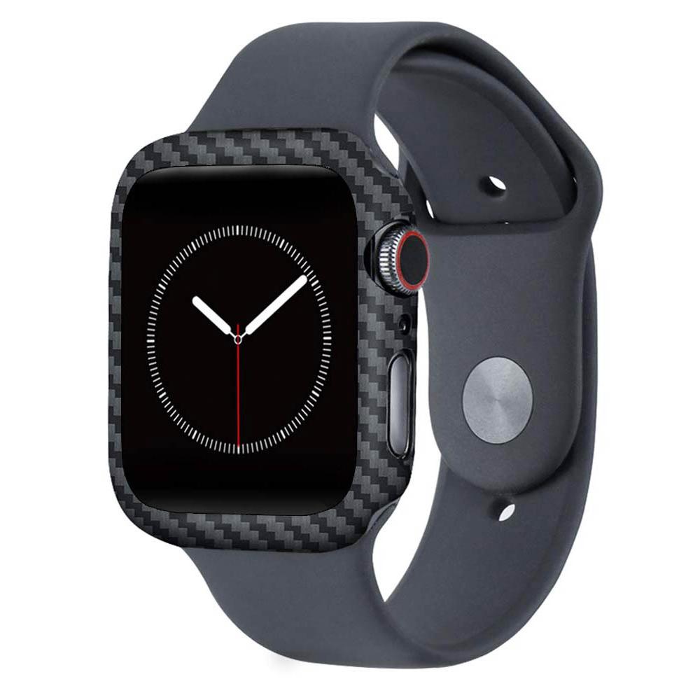Husa Case for Apple Watch 5th and 4th gen, 44mm, made from Carbon, Matt Black
