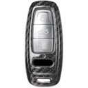 Husa Case for Audi Key A8, A6, A7 2018-2019, made from Carbon, Glossy Black
