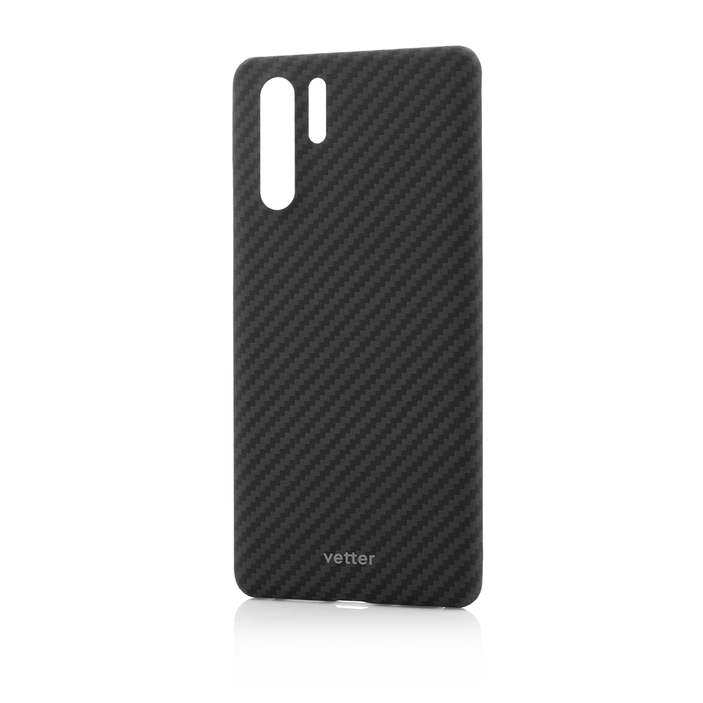 Husa Huawei P30 Pro, Clip-On Ultra Slim, Made from Aramid Fiber, Kevlar, Black