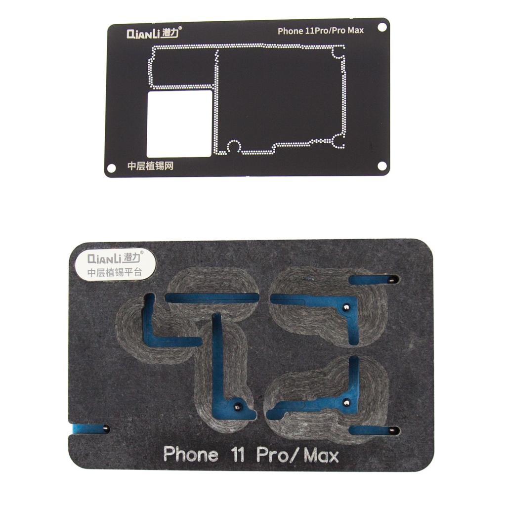 Qianli, Middle Frame Reballing Platform Precise Magnetic Alignment Positioning, iPhone 11 Pro, 11 Pro Max