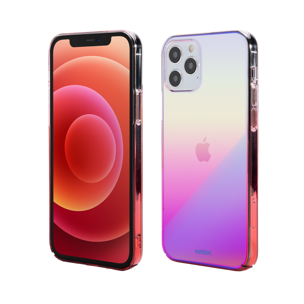Husa iPhone 12 Pro, 12, Smart Case Aurora, Slim, Pink