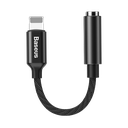 Cabluri Baseus, Lightning Male to 3.5mm Female Adapter, L3.5, Black