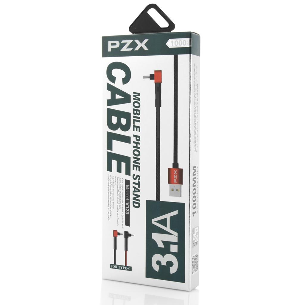 Cabluri PZX, Type-C Cable, 3.1A, V123, 1m, Black