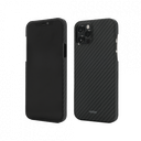 Husa iPhone 12 Pro, Clip-On MagSafe Compatible, Aramid Fiber, Kevlar, Black