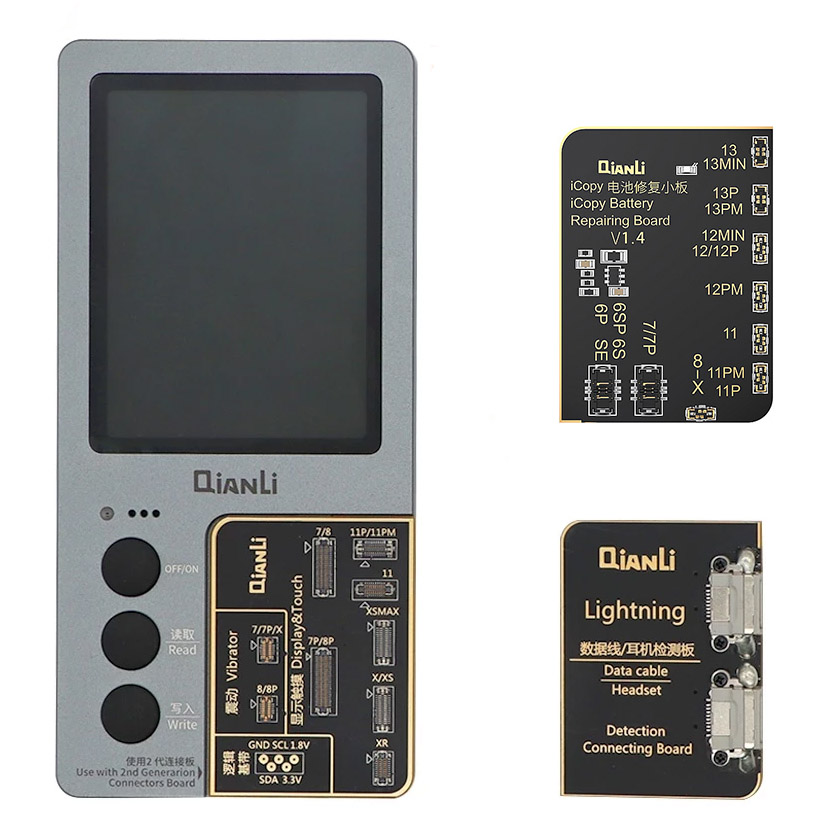 ToolPlus QianLi iCopy Plus 2.2, Vibrator, Light Sensor, True Tone Repair instrument, w 3 Boards, iP7-13Pro Max
