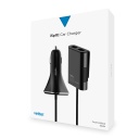 iSplit Smart Car Charger, 9.6A, 4 x USB, with Passengers Extension, Black