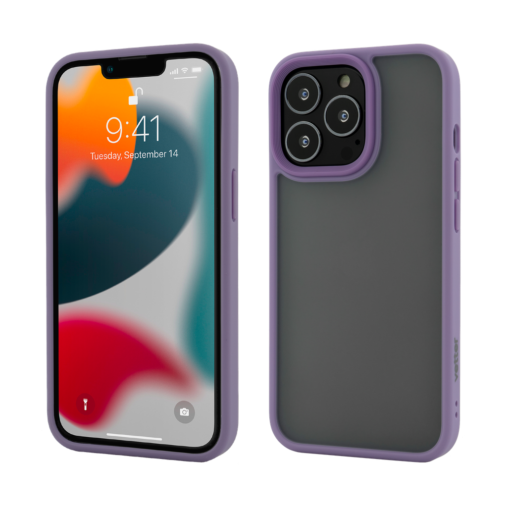 Husa iPhone 13 Pro, Clip-On Hybrid, Shockproof Soft Edge and Rigid Back Cover, Purple