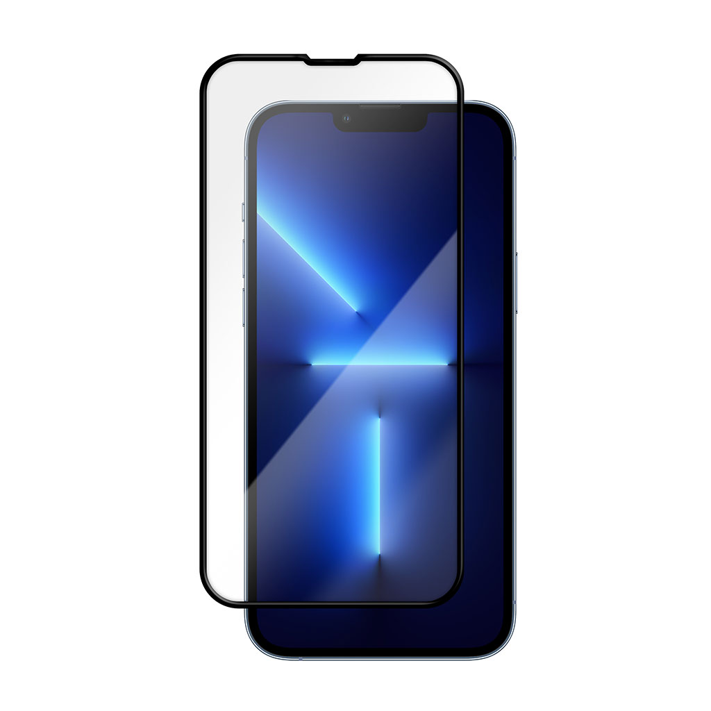 Folie iPhone 13 mini, 3D Tempered Glass Easy Fit, Anti-Shatter Edge,  Black