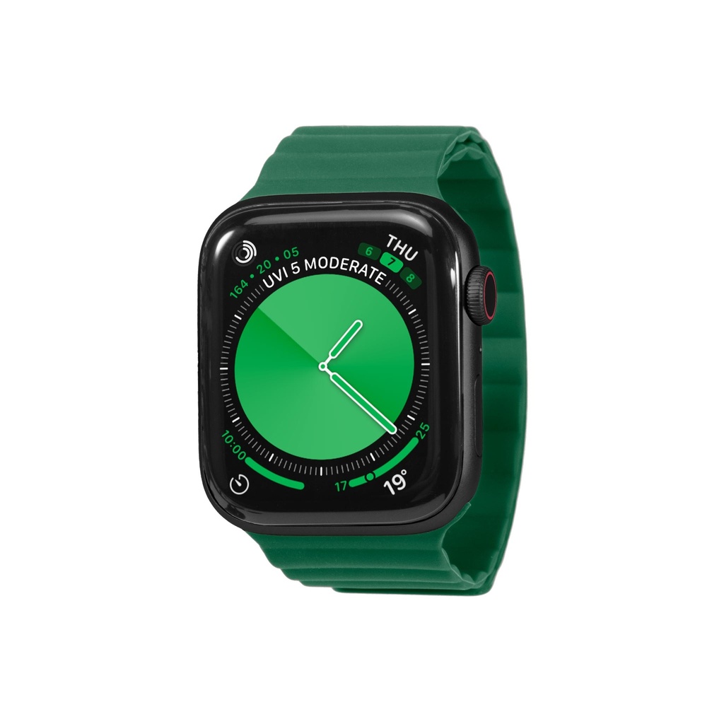 keepON, magnetic band for Apple Watch 9, 8, 7, 6, 5, 4, 42/44/45mm,  Green