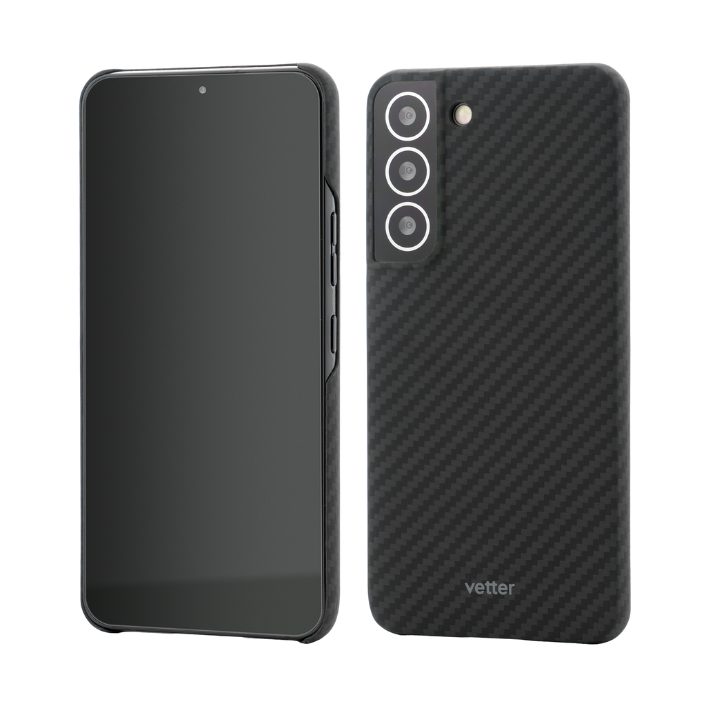 Husa Samsung Galaxy S22, Clip-On MagSafe Compatible, made from Aramid Fiber, Kevlar, Black