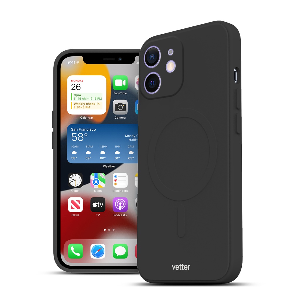 Husa iPhone 12 Soft Pro Ultra, MagSafe Compatible, Black