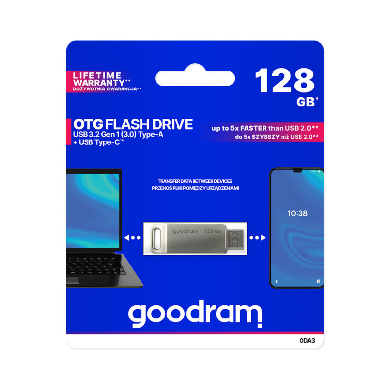 Stick Goodram ODA3-128GB, Tip-C, USB3.2
