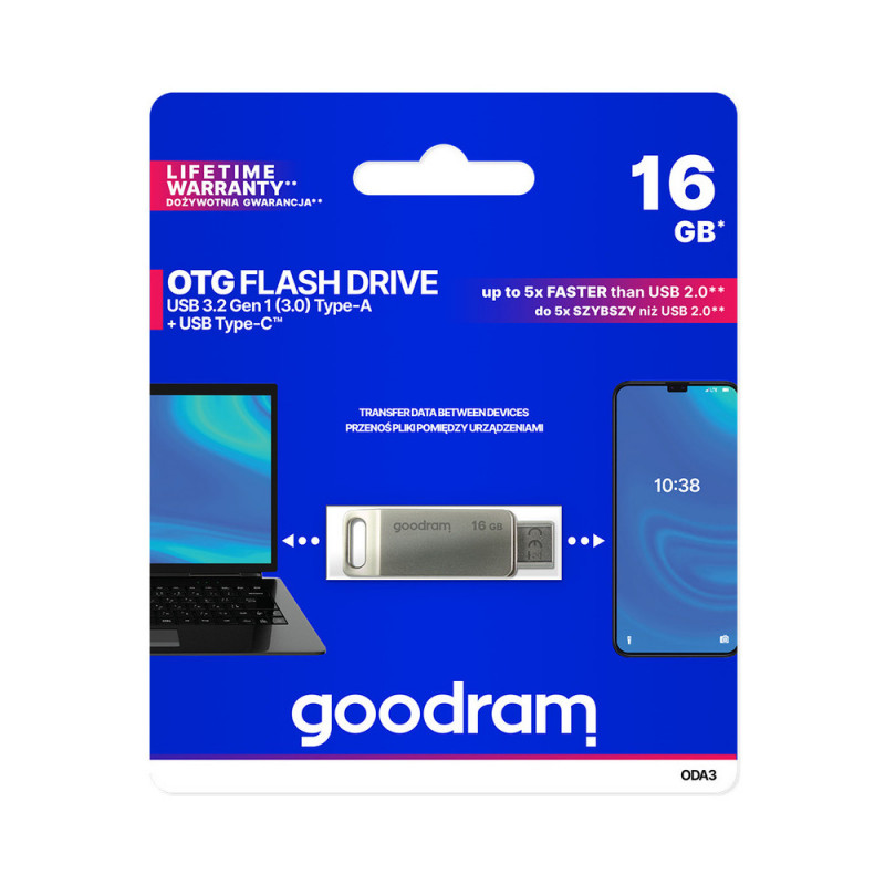 Stick Goodram ODA3-016GB, Tip-C, USB3.2