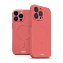 Husa iPhone 14 Pro, Soft Pro Ultra, MagSafe Compatible, Pastel Red