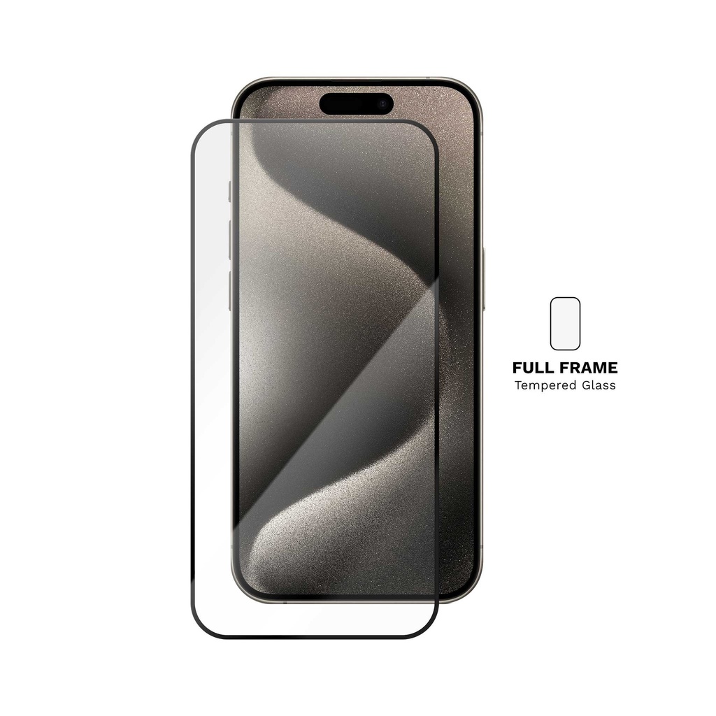Folie iPhone 15 Plus, Full Frame Tempered Glass Vetter GO