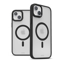 Husa iPhone 14, Clip-On Hybrid, Matt, MagSafe Compatible, Black