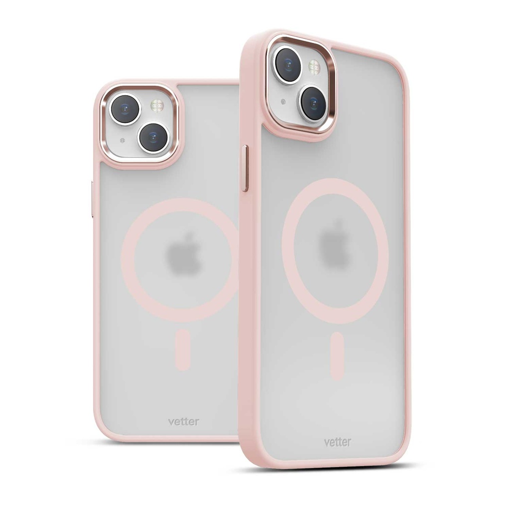 Husa iPhone 14, Clip-On Hybrid, Matt, MagSafe Compatible, Pink