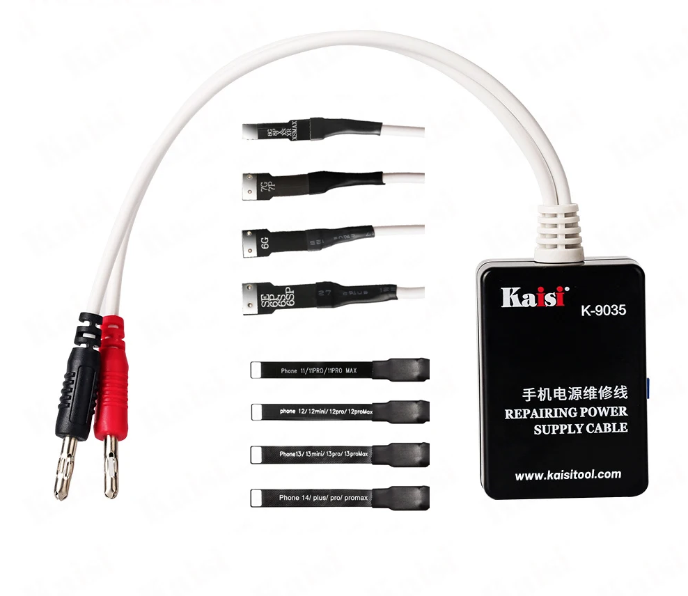 Kaisi K-9035 Power Supply Activation Boot Cable For iPhone 6 to 14 Pro Max DC Power Supply