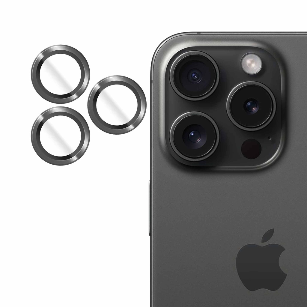 iPhone 15 Pro Max, 15 Pro, Individual Camera Lens Protector, Natural Titanium