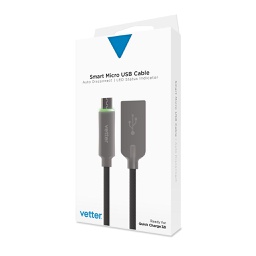 [38258] Cablu Smart Micro USB Cable, Auto Disconnect, Led Status Indicator, Black