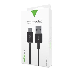 [39810] Cablu USB Type-C Cable, Vetter GO, Black